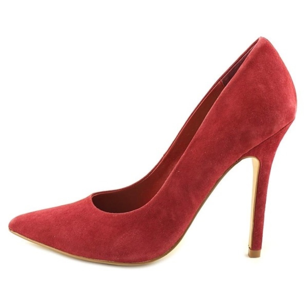 Fergie Alexi Pointed Toe Suede Red Heels
